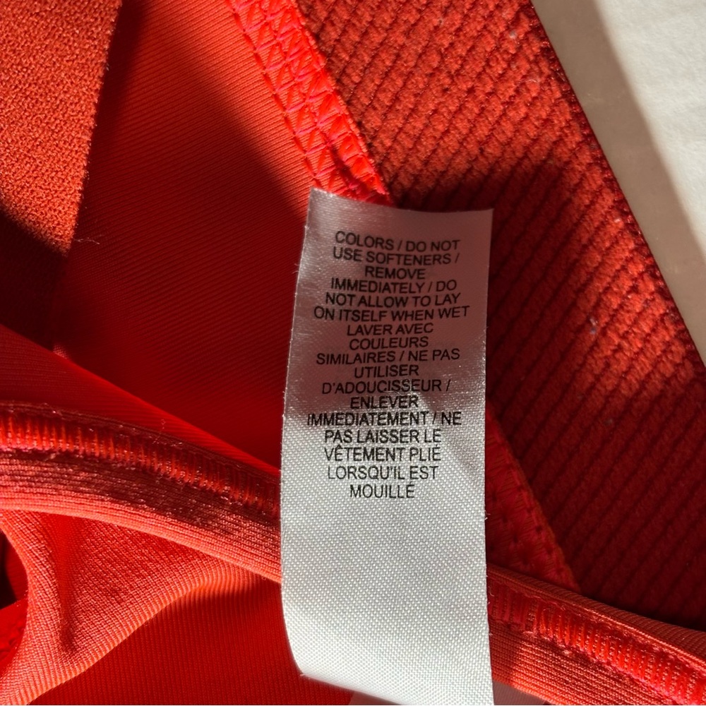 Nike Dri-FIT Swoosh Racerback Sports Bra bright red / orange size XS - Picture 4 of 6